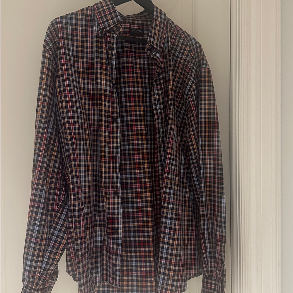 Paul & Shark Checkered Shirt in Blue, Red, and Tan